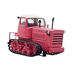 Modelos a Escala Colección De Modelos De Juguete De Simulación De Tractor De Orugas Soviético De Fundición A Presión Ixo 1:43 DT-75 para Kazajistán Simulación de cupé