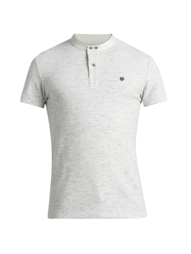 Image of Jack & Jones Men's Cotton Blend Henley Style Solid Slim Fit T-Shirt