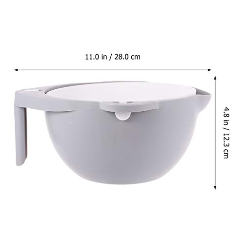 NICEXMAS Escorredor de Cozinha de Dupla Camada Bacia de Lavagem de Plástico E Cesto de Drenagem de F