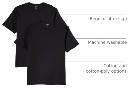 Image of Amazon Essentials Men's Slim-Fit Crewneck Short Sleeve Cotton T-Shirts