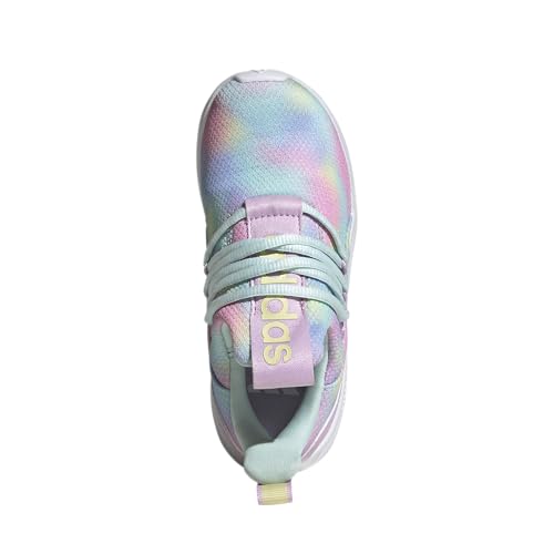 Image of Adidas Unisex-Kids Lite Racer Adapt 7.0 Sportswear, Bliss Lilac /Halo Mint /Powder Yellow, 3.5