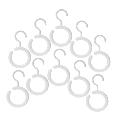 DECHOUS 10pcs Scarf Organizer and Belt Hanger Multi Purpose Non Slip Round Rack for Closet Space Saving Storage of Ties Scarves and Accessories for Bedroom Use