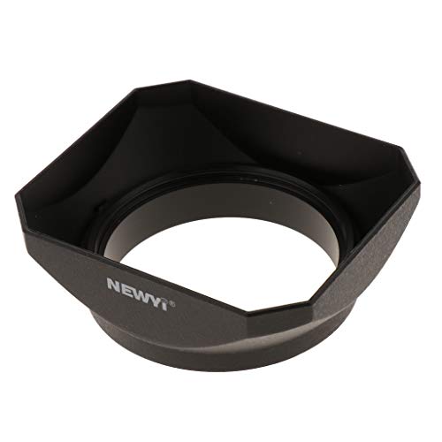 perfk Pare-Soleil d'Appareil Photo Objectif Plastique, Noir 49mm