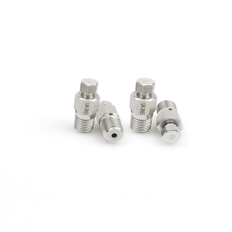 Vanne de pression mâle BSPT 1/8 en acier inoxydable 304 durable