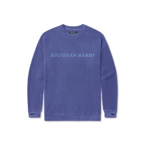 Image of Southern Marsh Women's Sunday Morning Sweater, Long Sleeve Sweater, Indigo, Medium
