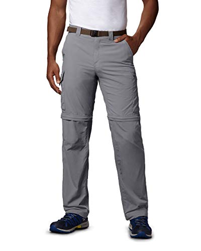 Image of Columbia Men's Silver Ridge Big & Tall Convertible Pants, Columbia Grey, 44x30