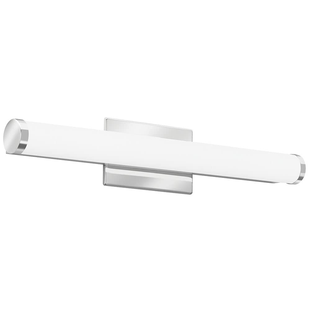 Vanity Fixture, Steel, 18 W, Chrome