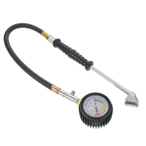 Manomètre de pression des pneus Hemobllo portable en métal pour auto et moto