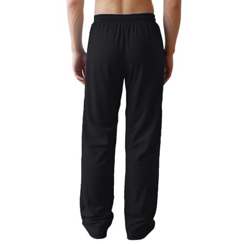 Tear Away Pants for Men Baggy High Split Snap Post Surgery Pants Open Bottom Elastic Waist Sweatpants Breathable Pant4