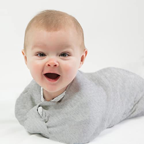 Image of SwaddleDesigns Transitional Swaddle Sack, Arms Up Half-Length Sleeve & Mitten, Most Gradual Transition Swaddle for Newborn