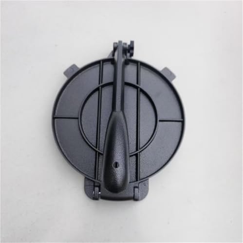 8 Inch Cast Iron Tortilla Press - Roti & Chapati Maker, Flour Tortilla Maker, Dough Press for Flatbreads, Dumpling Wrappers, and More(Black)