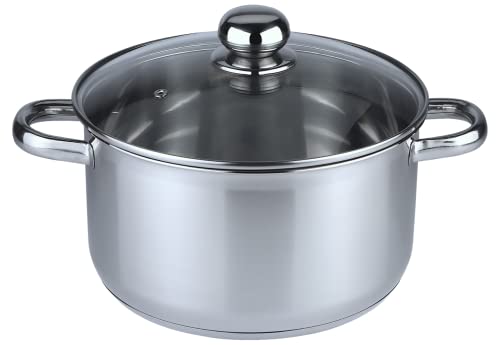 Aro Olla de Acero Inoxidable 18/8, Ø 24 cm, 6 L Cover