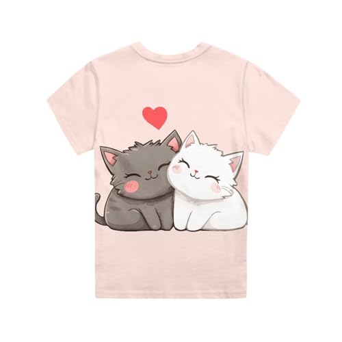 Image of JEOCODY Boys Girls Graphic Tees Funny 3D Printed Short Sleeve T-Shirts 3-16T