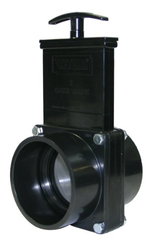 Valterra 5301 ABS Gate Valve, Black, 3" Slip