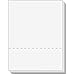 TOPS Laser Cut Sheet Paper, Perforated 3-2/3 Inches from Bottom, 8.5 x 11 Inches, 20 Pound, 500 Sheets, White (05040)