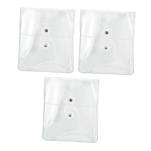 Hushuwan 3 Piezas Bolsa de Almacenamiento Transparente Bolsa de Aseo Bolsa de Cosméticos Impermeable Transparente Bolsa de Almacenamiento Impermeable Bolsa de Maquillaje Transparente Organizador de As