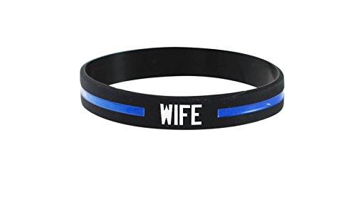 Forge Thin Blue Line Police Officer Awareness Silicone Band 7.5