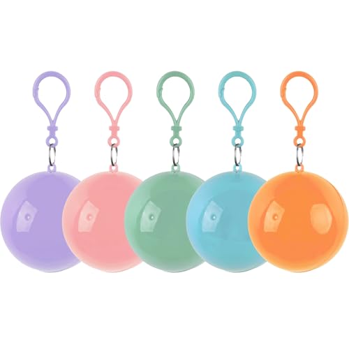 AUEAR, Portable Disposable Emergency Raincoats Waterproof Rain Poncho in A Ball for Traveling Camping Outdoor