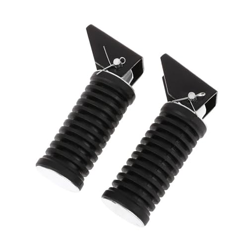 Repose-pieds universels pour moto compatibles avec GS125 et GN125 en caoutchouc noir