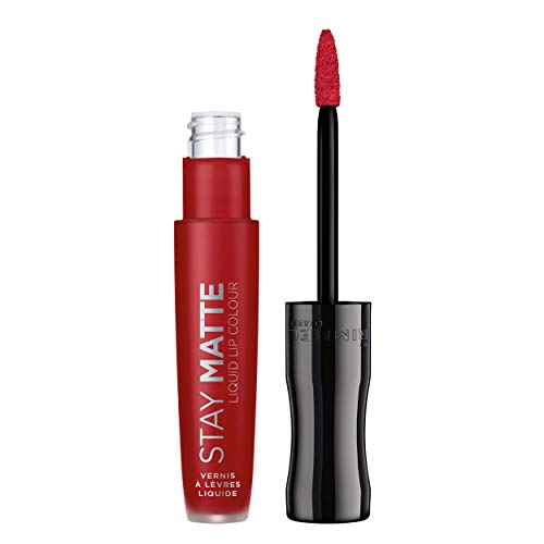 Rimmel - Rouge à Lèvres Stay Matte Liquide - Fini Mat - Waterproof et Sans Transfert - 500 Fire Starter - 5,5ml Rimmel - Rouge à Lèvres Stay Matte Liquide - Fini Mat - Waterproof et Sans Transfert - 500 Fire Starter - 5,5ml