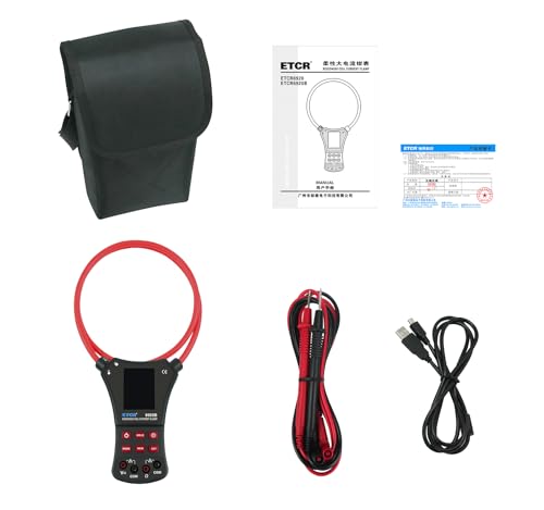 ET6920B Pinza Amperimétrica con Bobina Flexible para Medición de Corriente Alta AC/DC con Multímetro Integrado miniatura 1