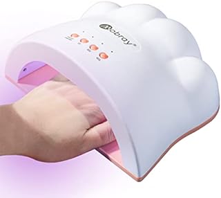 Mobray UV LED Nail Lamp 48W, Cat Claw Shape Nail Dryer Gel Polish Light Nail Light with 3 Timer Setting Nail Polish Curing Gel LED Dryer for Gel Nail Polish and Poly Nail Gel(White)