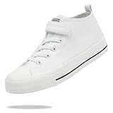 Fefoe Boys Sneakers Girls White Tennis Canvas Shoes Kids Casual Walking Shoes Toddler Lightweight Ho