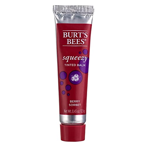 Burt's Bees 100 Natural Origin Squeezy Tinted Lip Balm, Berry Sorbet
