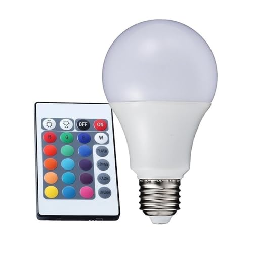 YSJX�ƒ�Lighting, 5�p�b�N�ALED RGB�����v AC90V-260V E27 SMD5050 �}���`�J���[�d�� �����R���t�� A65/A70/A80(3w)