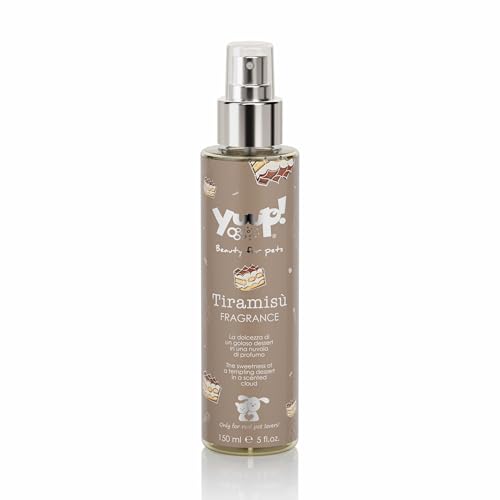 YUUP! - Agua perfumada acondicionadora para perros y gatos, sin alcohol, Tiramisú, 150 ml, perfume de larga duración con notas de café y chocolate amargo