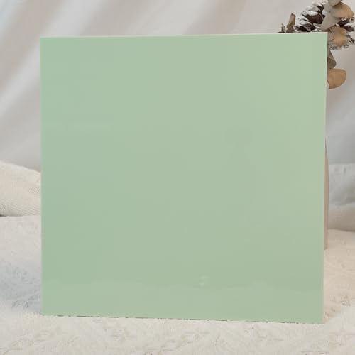 Image of 2pcs Pastel Cell Cast Acrylic Sheets Pistachio Green 1 /8inch (3mm) 11.75x11.75 300x300mm Glossy Matte Laserable Plexiglass Sheets Plasitc Board for Laser Cutting Engraving DIY Project