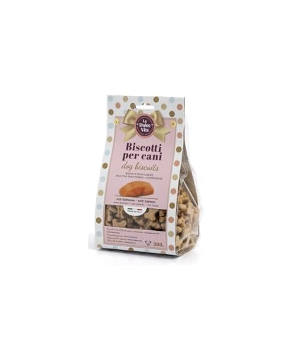 Biscotti per cani con salmone 300g - La Dolce Vita