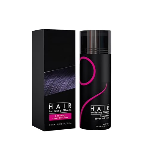 Gowwim Hair Fibers for Thinning Hair 25g Hair Building Fibers Instantly Cover Sparse Hair Areas-Bald Spots Cover up Dark Brown