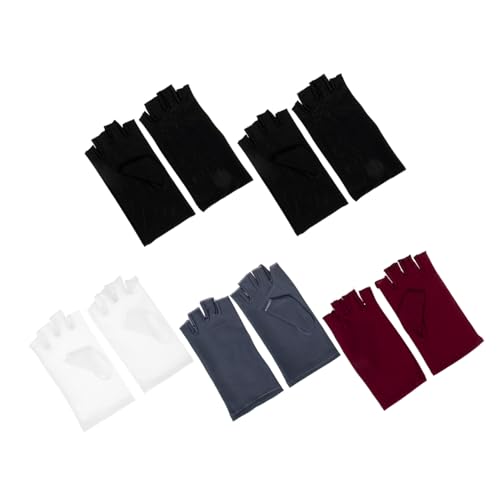 Guantes de protección solar para evitar quemaduras en las manos con dedos cortos antidesgaste