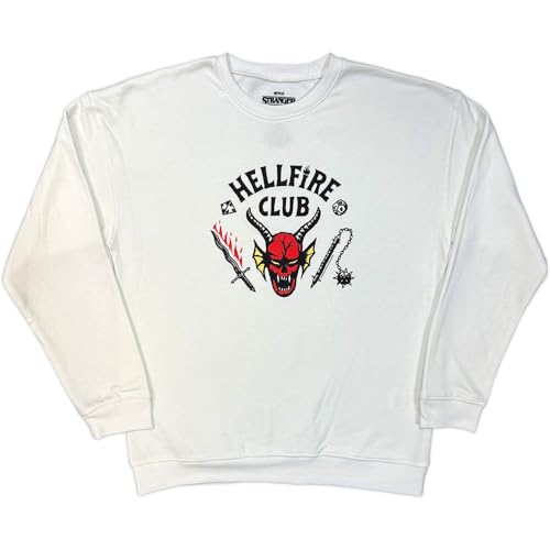 Sweat-shirt Stranger Things Hellfire Club en coton pour fan de la série fantastique