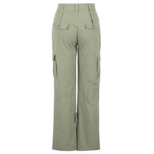 SMIDOW Womens Baggy Cargo Pants Low Rise Loose Casual Parachute Pants Relaxed Fit Straight Wide Leg Trouser3