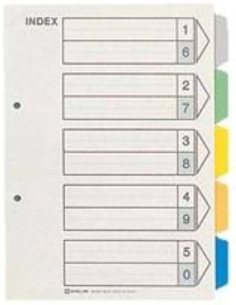 Amazon.co.jp: (業務用5セット) キングジム カラーインデックス