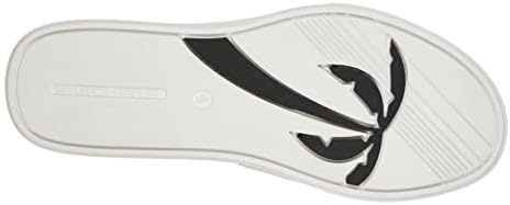 Skechers Women's Foamies Vista-Pier Avenue Sneaker, Black/White, 5 | Image 1