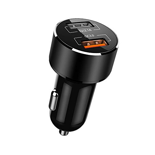 Caricabatteria da Auto, Caricabatterie Carica Rapida - Caricabatterie Telefono Auto -2USB - caricabatteria per Auto Veloce