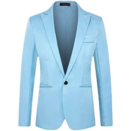 Men's Suit Solid Color Casual Business Wedding Formal Blazer