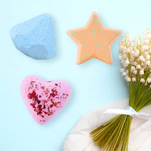 12Pcs Bath Bombs, Bath Bomb Gift Set Bubble Bath For Women New Year Relaxation Gift For Her Essential Oil Bath Bombs With Natural Dry Flowers And Bath Sponge For Moisturizing Skin #TOP7