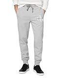 Calvin Klein Monogram Logo Fleece Joggers Grey Heather