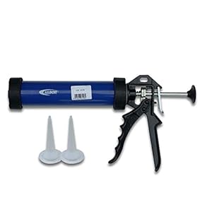 Labor 1202270 professioneel siliconenpistool van aluminium, blauw