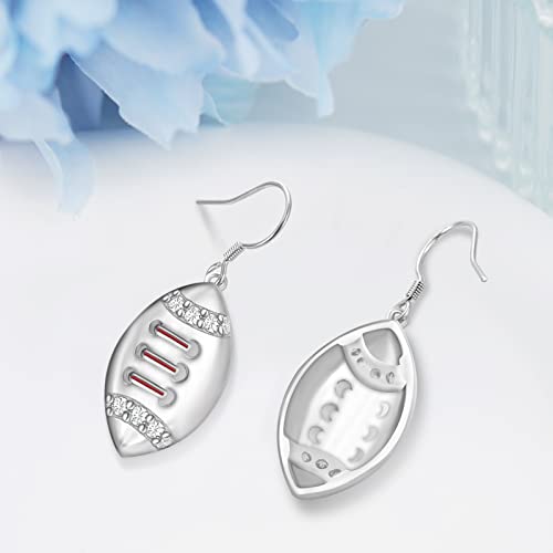 Image of Football /Golf /Volleyball Earrings 925 Sterling Silver Sports Earrings for Women Sports Gifts for Girls