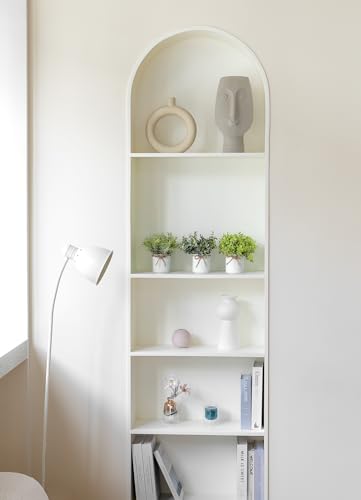 image for Mkono Fake Plants in Farmhouse Galvanized Metal Pots Table Centerpiece