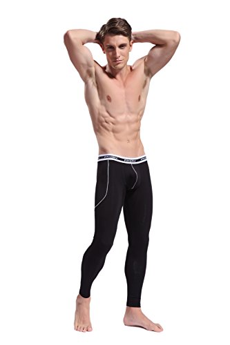 ARCITON Mens Low Rise Leggings Long Johns Thermal Bottom Pants Pack3