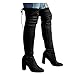 Xiangdanful Babyschuhe Lange Stiefel Damen Stiefel Damen Zip Up Oberschenkel Stiefel Schuhe Cowboystiefel Für Winter Overknee Stiefel Lange Stiefel Comfort Square Heels Schuhe Gerade Langstiefel