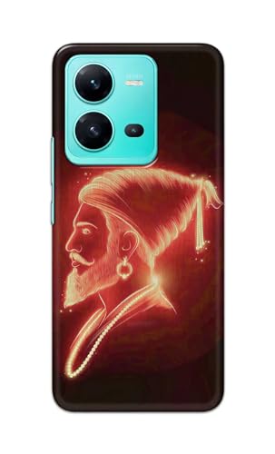 Image of Plastic Printfidaa Printed Hard Back Cover Case For Vivo V25 Back Cover (Chatrapati Shivaji Maharaj) -112, Multicolor