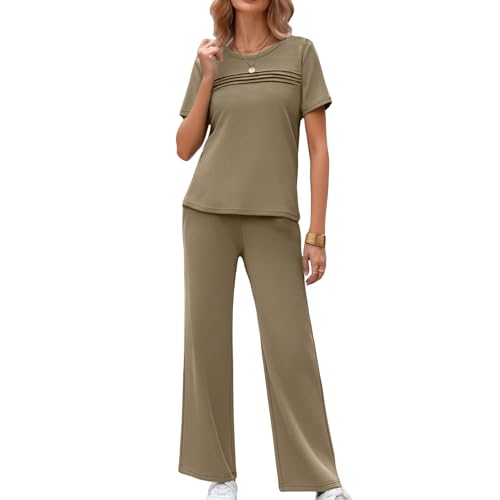 Tenues de voyage pour femmes contre l'inconfort en avion : ensemble haut et pantalon large