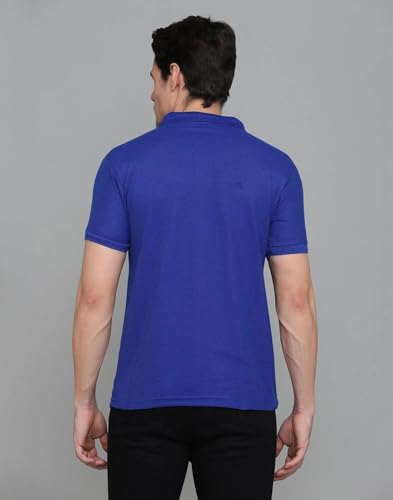 Image of INKKR Men's Combo Polo Neck Cotton Blend Solid T-Shirt (Pack of 2)